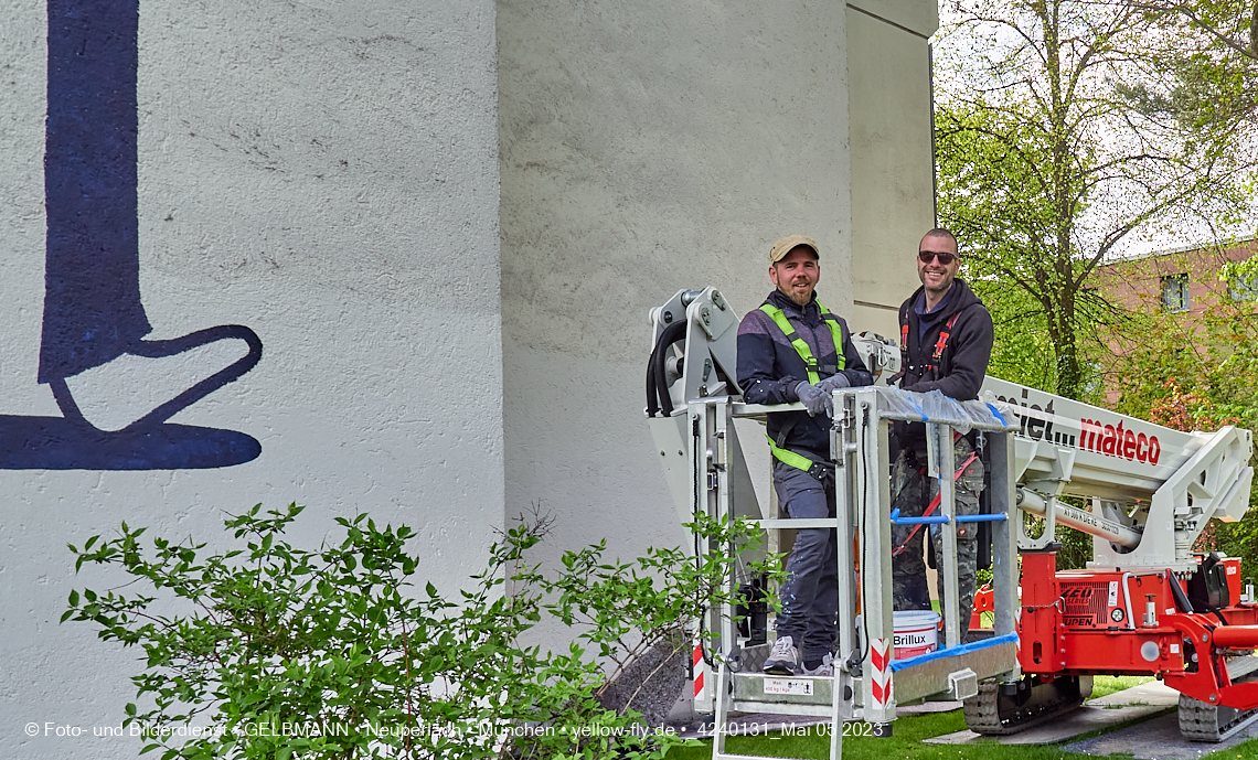 05.05.2023 - Graffiti am Karl-Marx-Ring 75 in Neuperlach